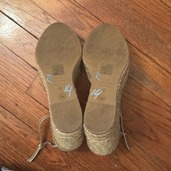 Stuart Weitzman Nudistcurve Espadrille Wedge Women's Shoes - Picture 10 of 16